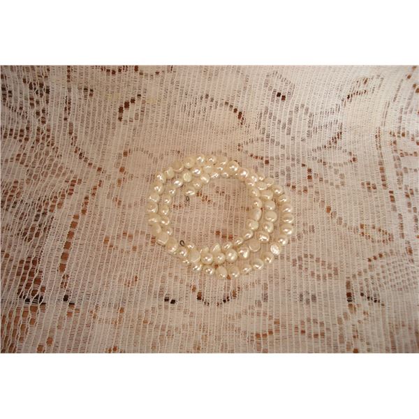 Fresh Water Pearl Bracelet  White