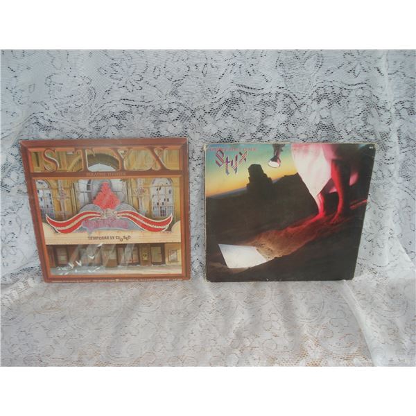 Pair Vintage Styx Albums