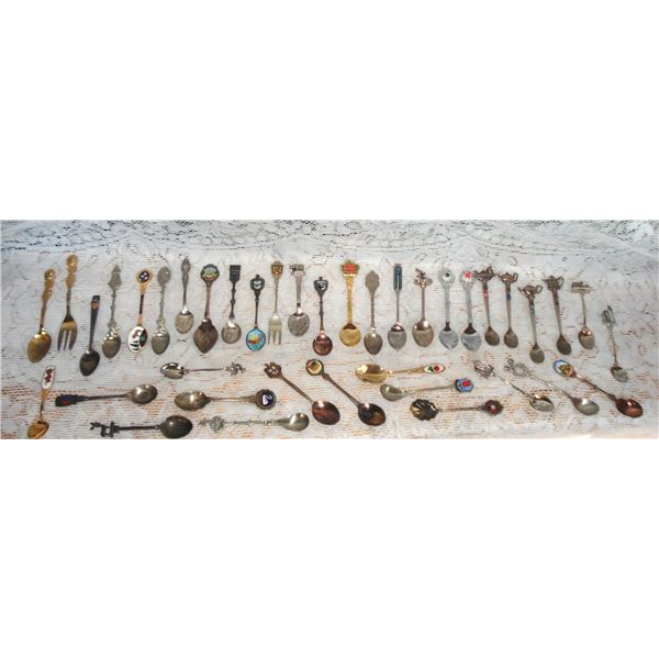 Assorted Collector Spoons  CNR  Football  Birthstone etc