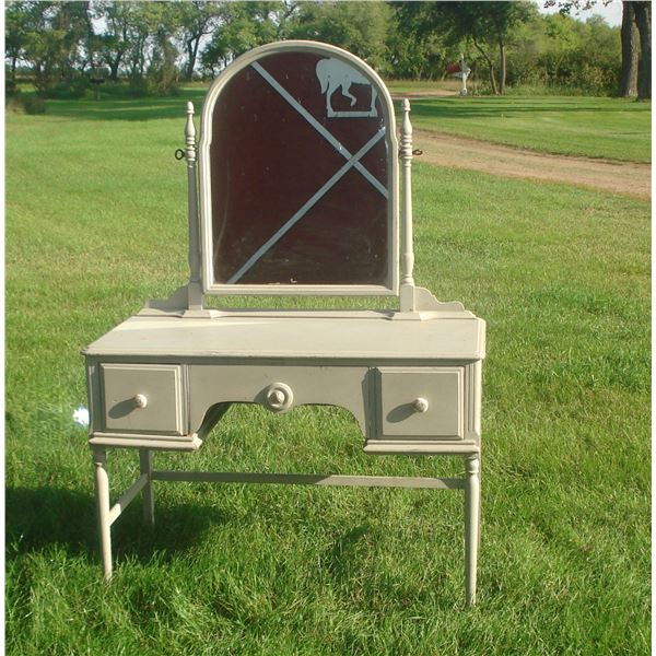 Antique Vanity with swing Mirror