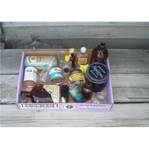 Flat of Jars  Bottles  Containers