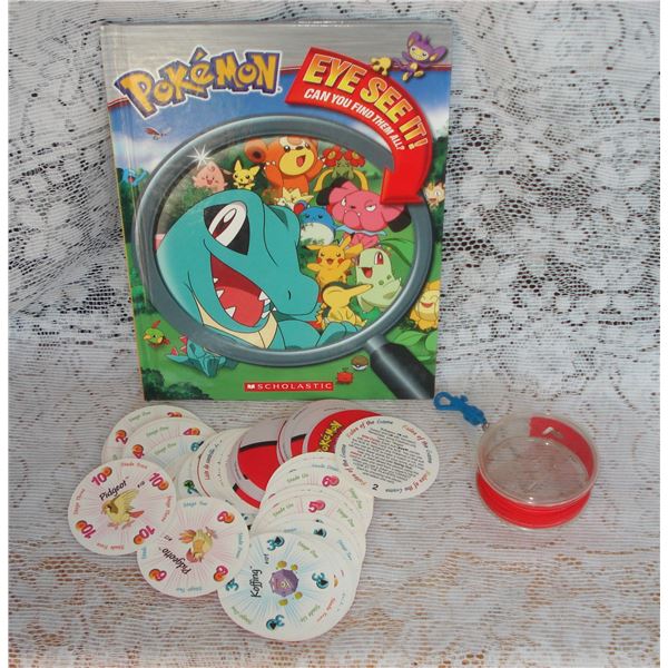 Pokemon Cards (63) and Book