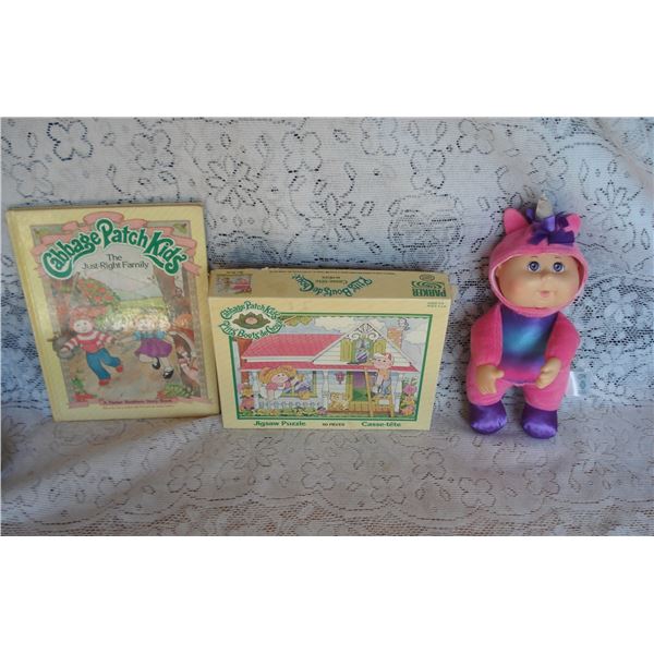 Cabbage Patch Kids Book  Puzzle  Doll