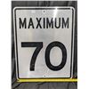 Image 1 : Maximum 70 Highway Sign