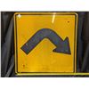 Image 1 : Sharp Curve Ahead Highway Sign