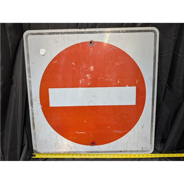 Do Not Enter Highway Sign