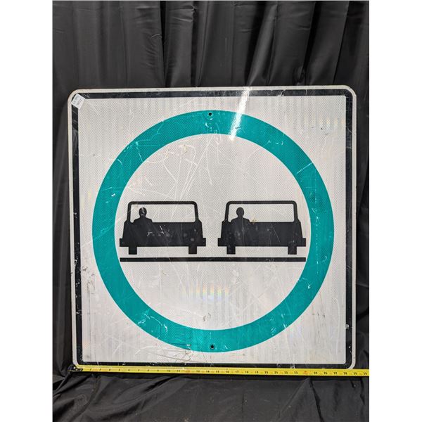 Passing Allowed Highway sign