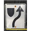 Image 1 : Divided Highway Begins Highway Sign