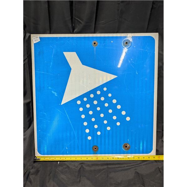 Showers Ahead Highway Sign