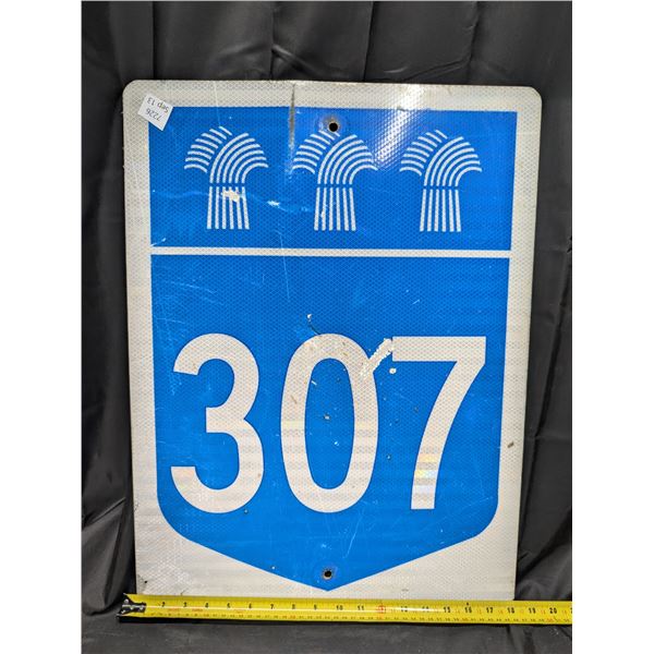 Highway 307 Highway Sign