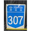 Image 1 : Highway 307 Highway Sign