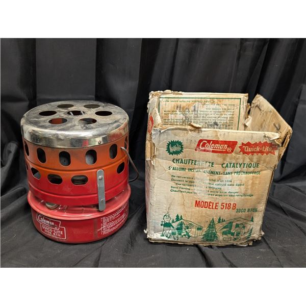 Model 518B Coleman Tent Heater In Original Box