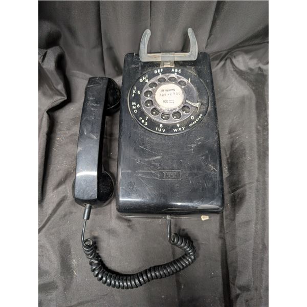 Black Dial Vintage Wall Phone