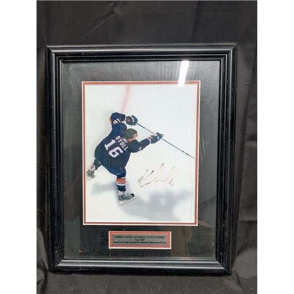 Framed and Signed Jarret Stall Hockey Photograph