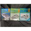 Image 1 : 3 Different Haynes Auto repair Manuals