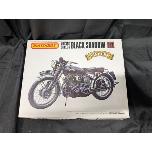Matchbox Vincent Black shadow Motorcycle Model In Original Box
