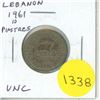 Image 1 : Lebanon. 1961 10 Piastres. Uncirculated.