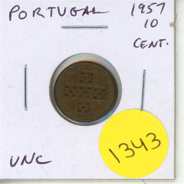 Portugal. 1957 10 Centavos. Uncirculated.