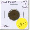 Image 1 : Portugal. 1957 10 Centavos. Uncirculated.