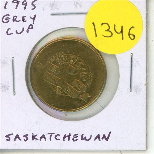 1995 Grey Cup Token. The first Grey Cup held in Saskatchewan.