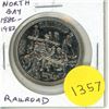 Image 1 : 1882 – 1982 North Bay Ontario Trade Dollar. Railroad. BU.