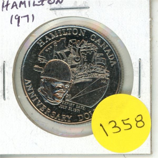 1971 Hamilton Trade Dollar. BU.