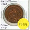 Image 1 : 1863 – 1963 Montana Centennial Medal. Panning for Gold. BU.