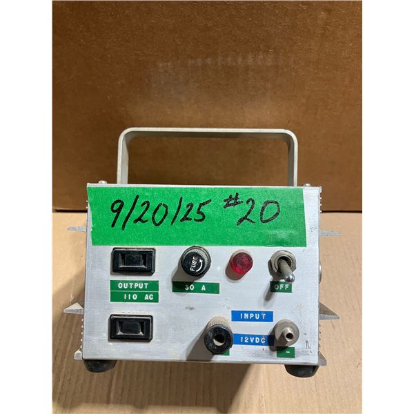 12V DC Input to 110V AC Output Transformer