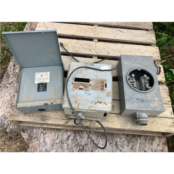 3-Phase Breaker Box 200 Amp Meter base and Electronical Box