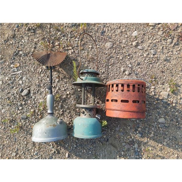 Kerosene (gasoline) camping lamps/stoves (x3)