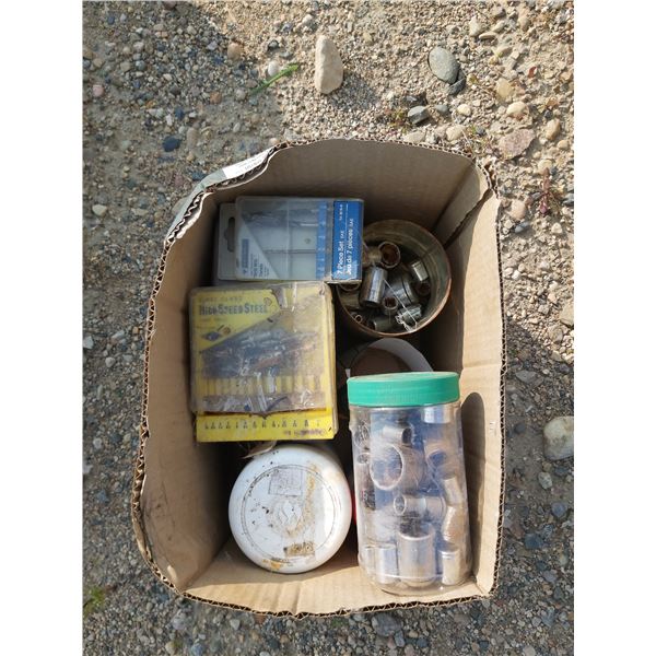 Lot of Hardware (Drill bits sets, sockets)