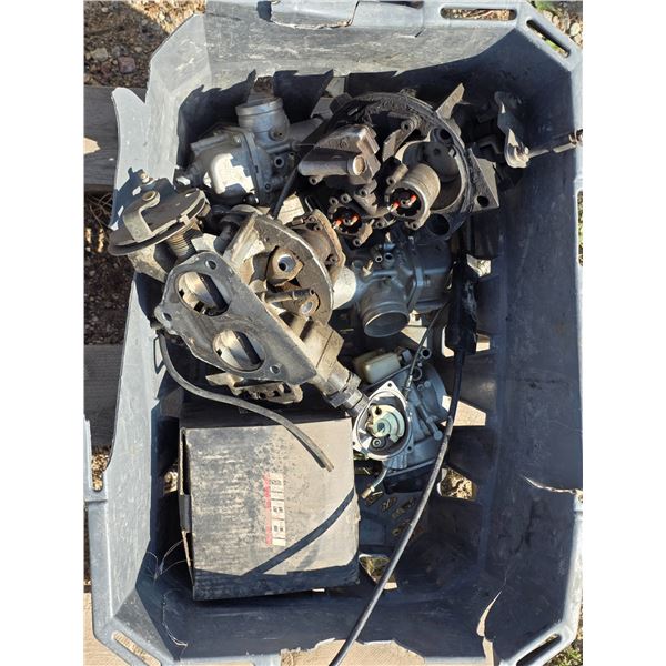 Lot of car parts- carborators for 1989 chevy and 1999 polaris 700