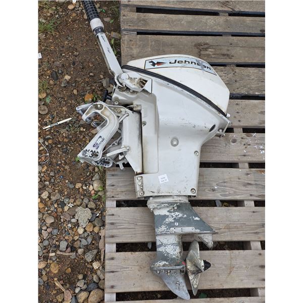 Johnson- boat motor- 9.5 hp- untested