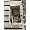 Image 1 : Crate with Horseshoe and Metal Rods (x2)