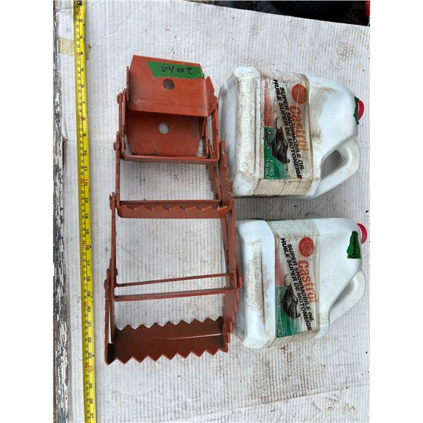 Castrol oil for Snow Mobile (Unopened) and Emergency Snow Pikes
