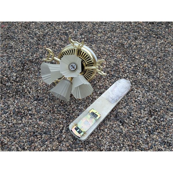 Working 19" Blade Ceiling Fan/Light (good Condition)
