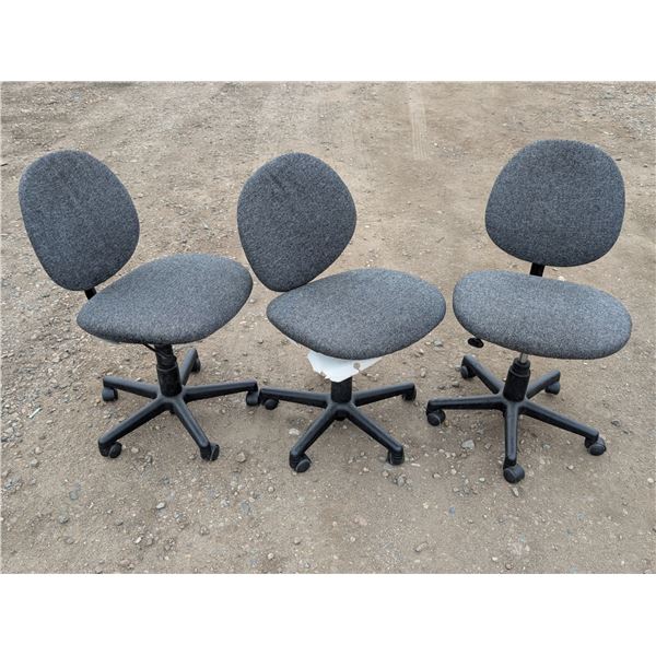 (3) 37" H Office Chairs (Good Condition)