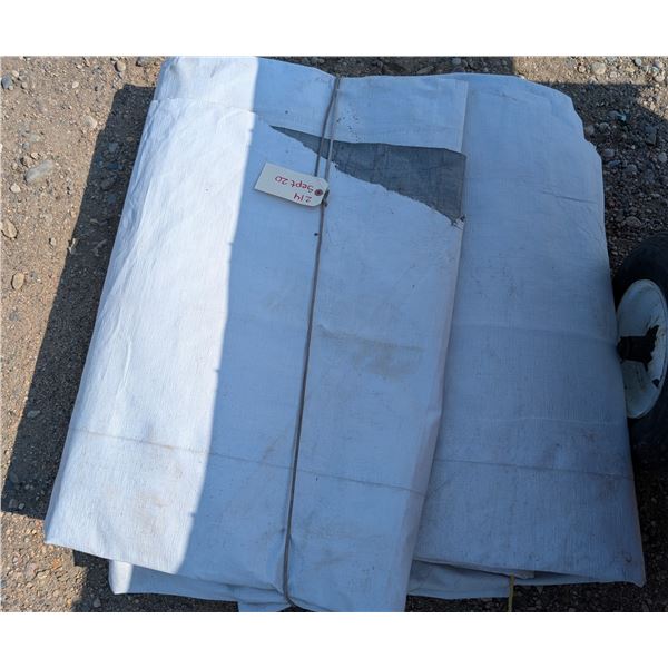 36'x12' White Tarp (Good Condition)