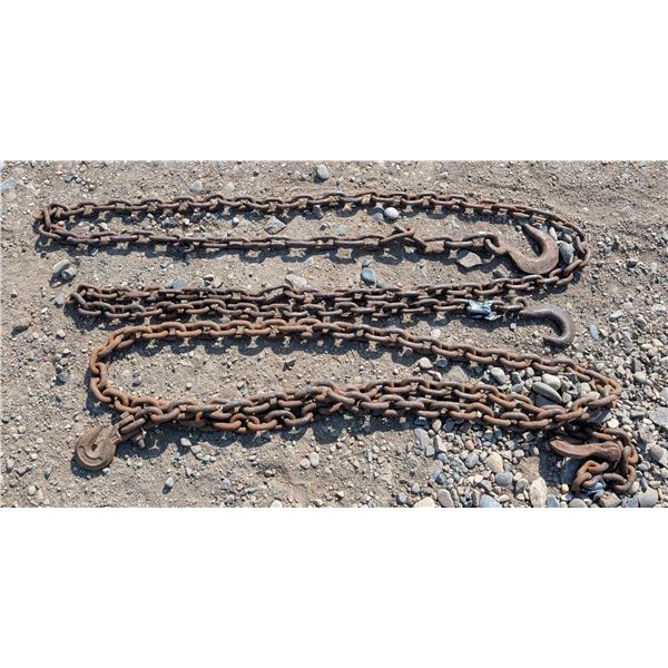 (2) Chains w/ Hook ends (11') and (13')