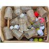 Image 2 : Lot of hardware, glass insulators, golf balls