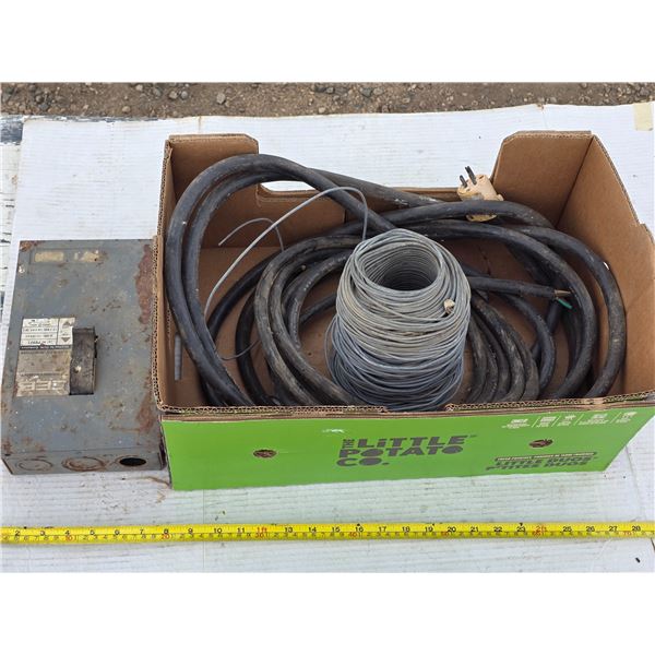 Metal wire, electrical box and extension cord
