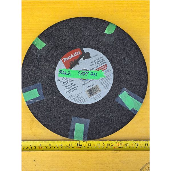 6 Makita Cut-off Wheels 14" x 1/8