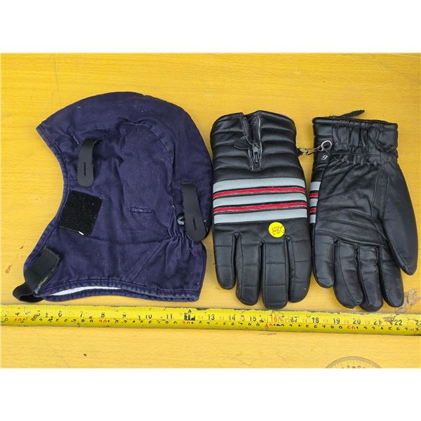 Pair of Insulated Gloves and Insulated Hat (Hood)