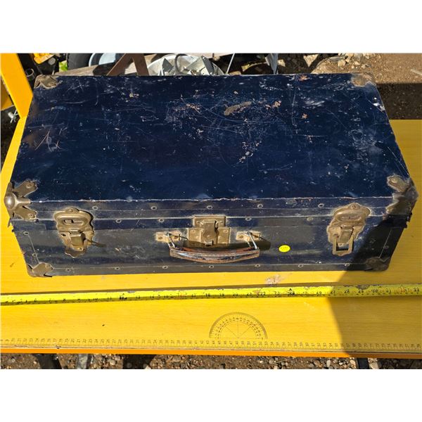 Vintage Metal Case and Vintage Rope Hoist