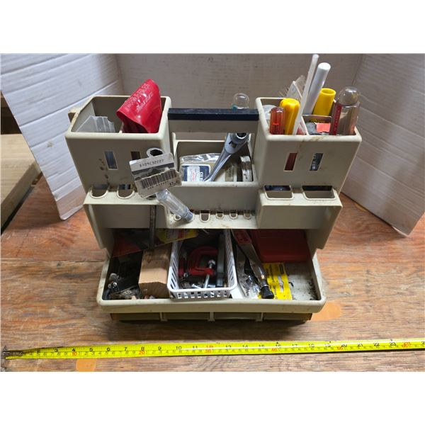 Sorted container of hardware