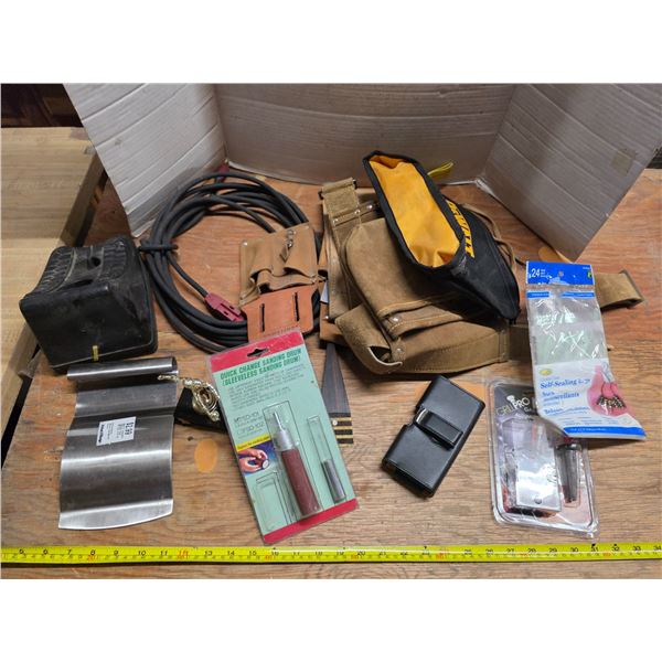 Lot of tools, pouches and hardware