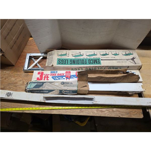 Tool rack and folding table