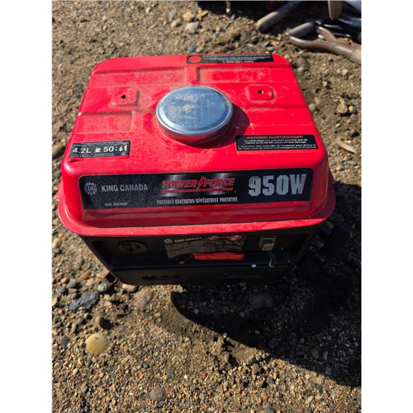 King canada Small generator-950W- good compression- untested
