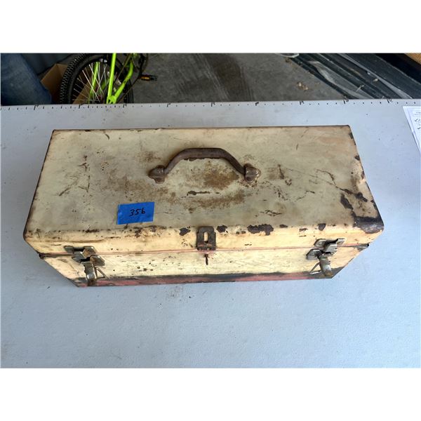Vise & Tool Box with misc tools