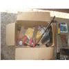 Image 2 : Box Of Tools  Hammers  Axe Head Wire Brush Etc